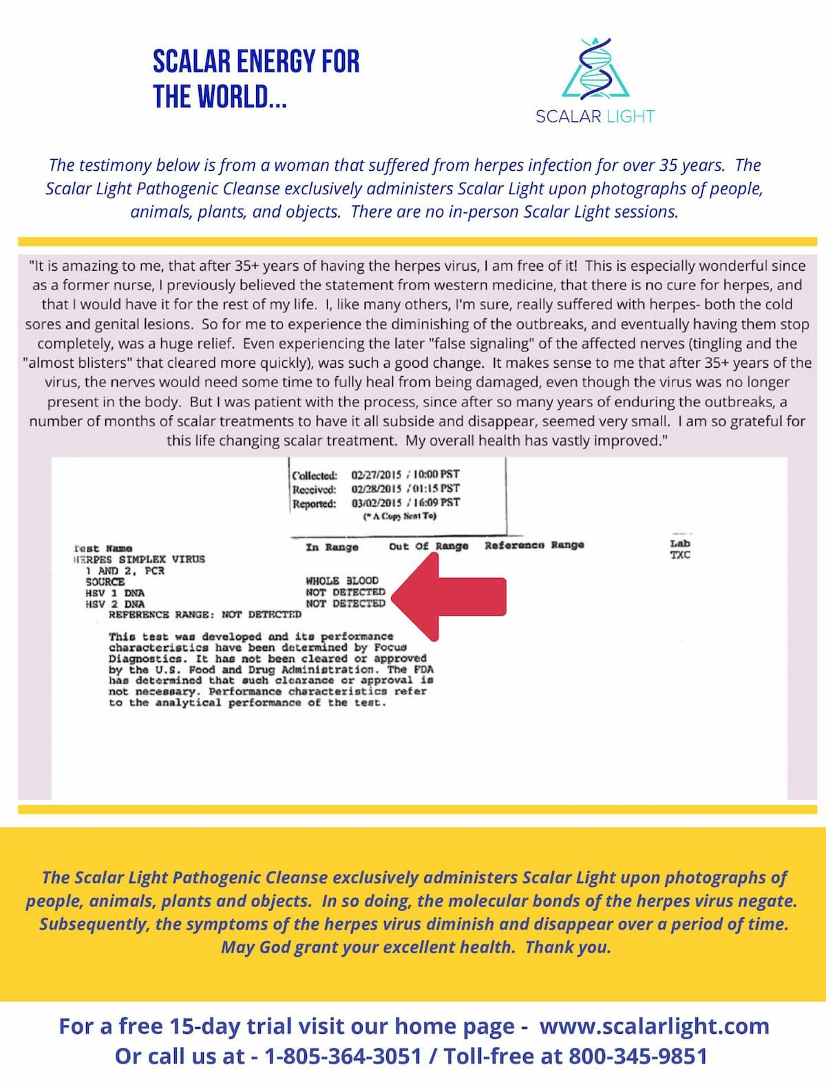 Herpes PCR Test Result